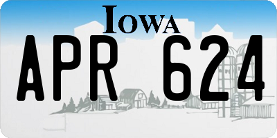 IA license plate APR624
