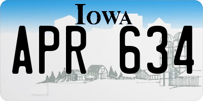 IA license plate APR634