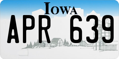 IA license plate APR639