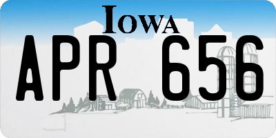 IA license plate APR656