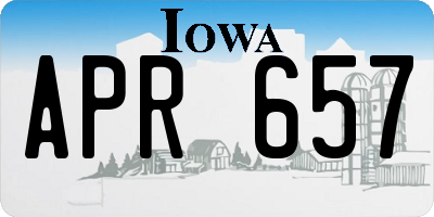 IA license plate APR657