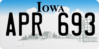 IA license plate APR693