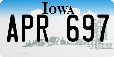 IA license plate APR697