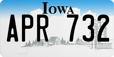 IA license plate APR732