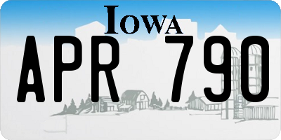 IA license plate APR790
