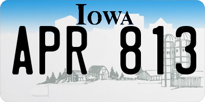 IA license plate APR813