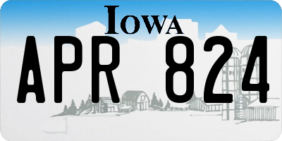 IA license plate APR824