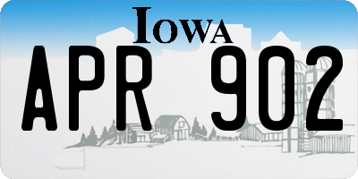 IA license plate APR902