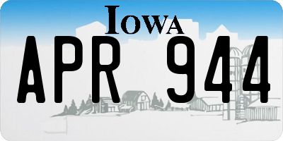 IA license plate APR944