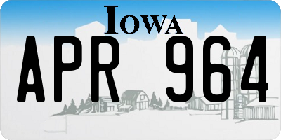 IA license plate APR964