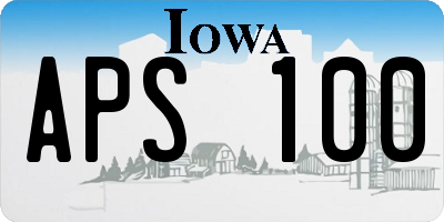 IA license plate APS100