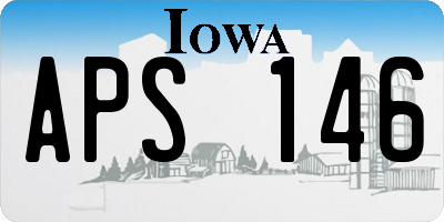 IA license plate APS146