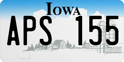 IA license plate APS155