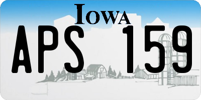 IA license plate APS159