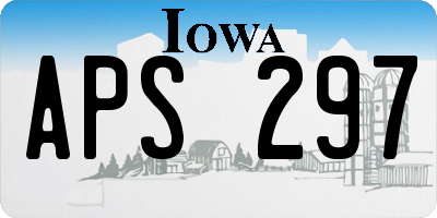 IA license plate APS297