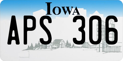 IA license plate APS306