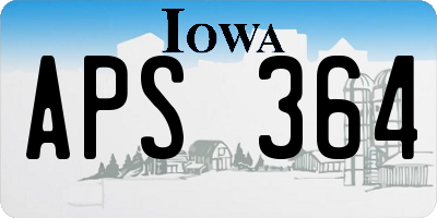 IA license plate APS364