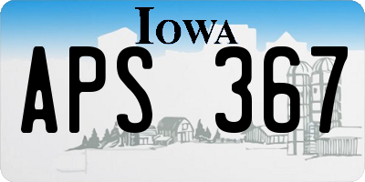 IA license plate APS367