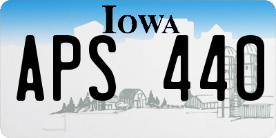 IA license plate APS440