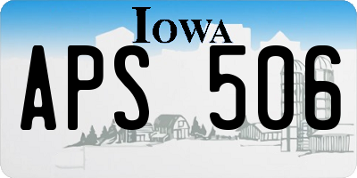 IA license plate APS506