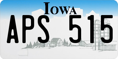 IA license plate APS515