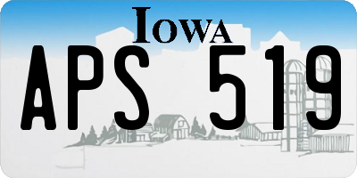 IA license plate APS519