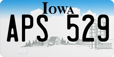 IA license plate APS529