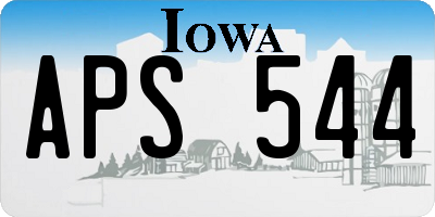 IA license plate APS544