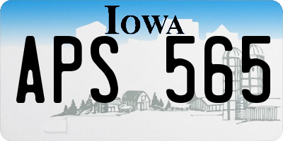 IA license plate APS565