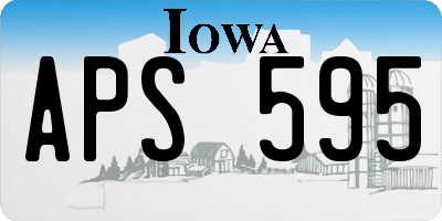 IA license plate APS595