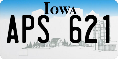IA license plate APS621