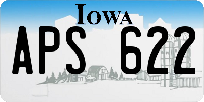 IA license plate APS622