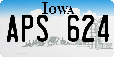 IA license plate APS624