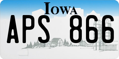 IA license plate APS866