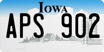 IA license plate APS902