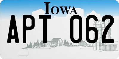 IA license plate APT062