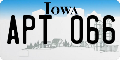 IA license plate APT066