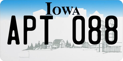 IA license plate APT088