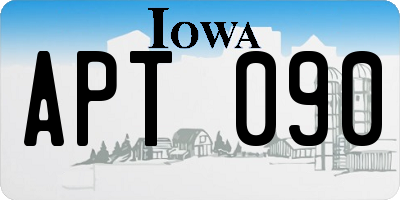 IA license plate APT090