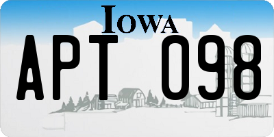 IA license plate APT098