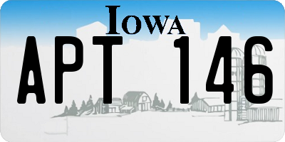 IA license plate APT146