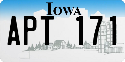 IA license plate APT171