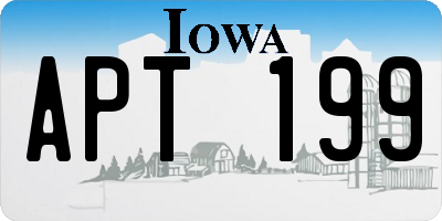 IA license plate APT199