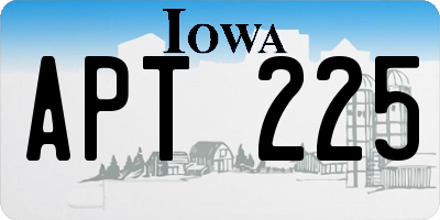 IA license plate APT225