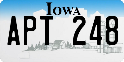 IA license plate APT248