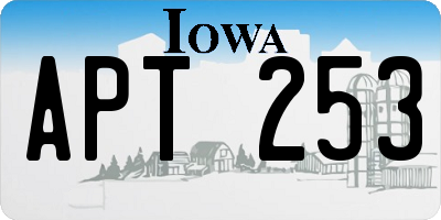 IA license plate APT253