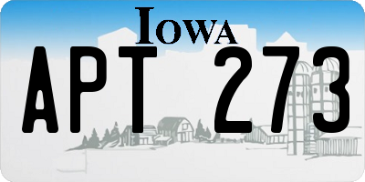 IA license plate APT273
