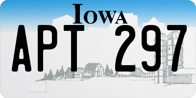 IA license plate APT297
