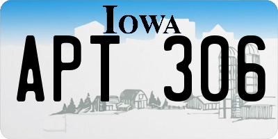 IA license plate APT306