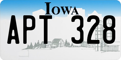IA license plate APT328